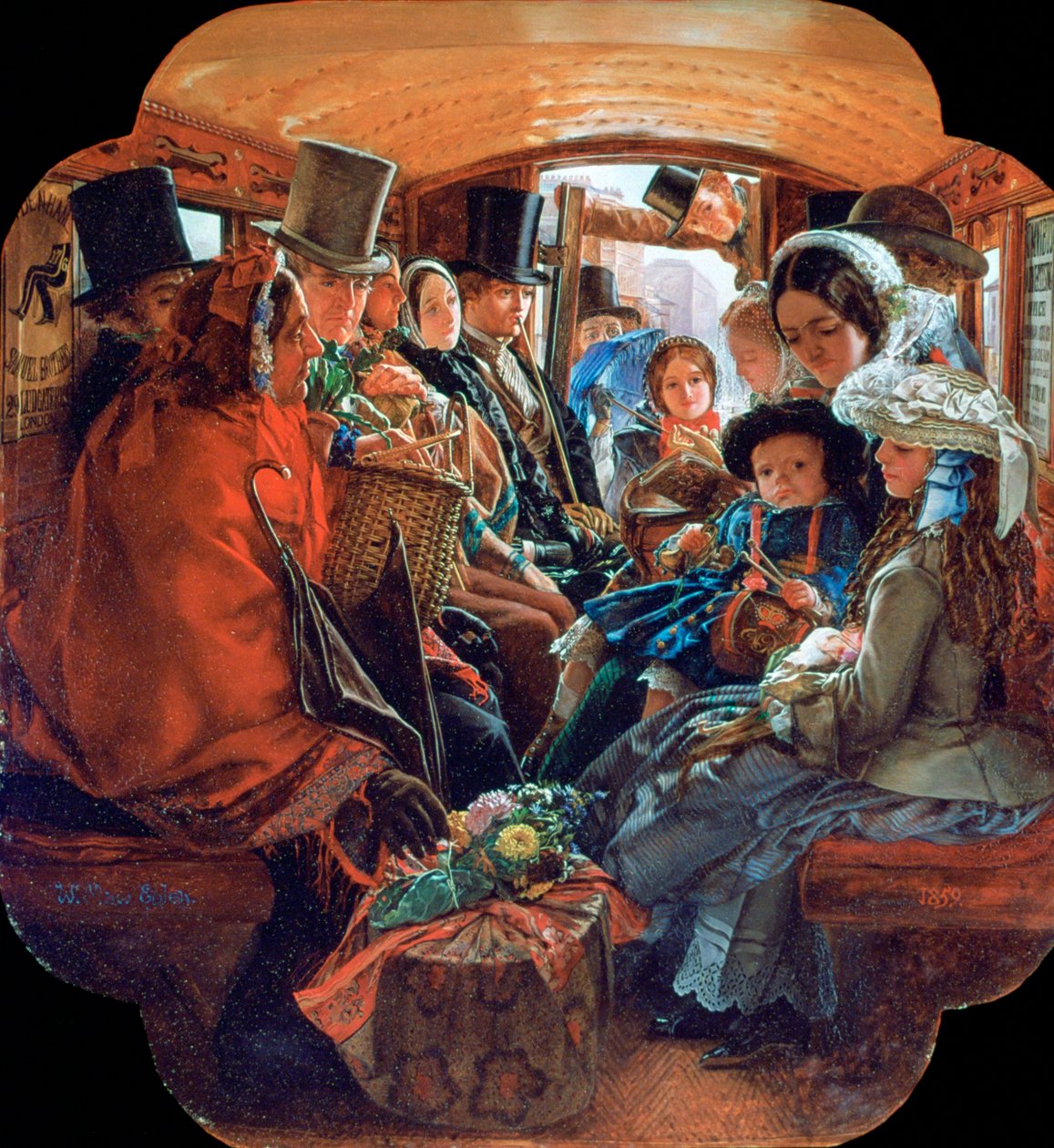 Omnibus Life i London, 1859 af William Maw Egley