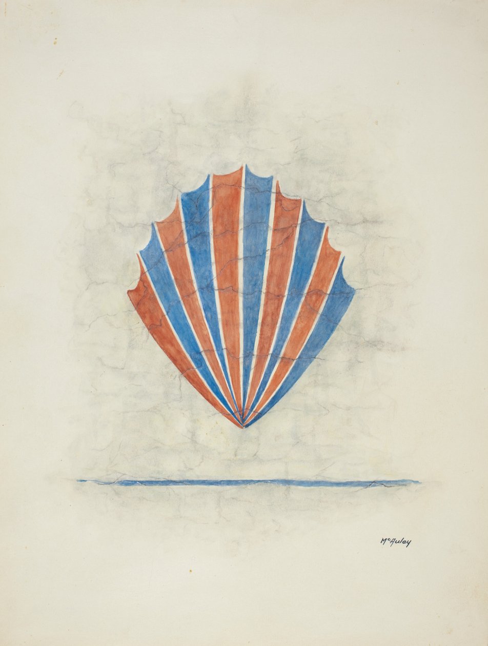 Restaureringstegning: Vægmaleri, 1938. af William McAuley