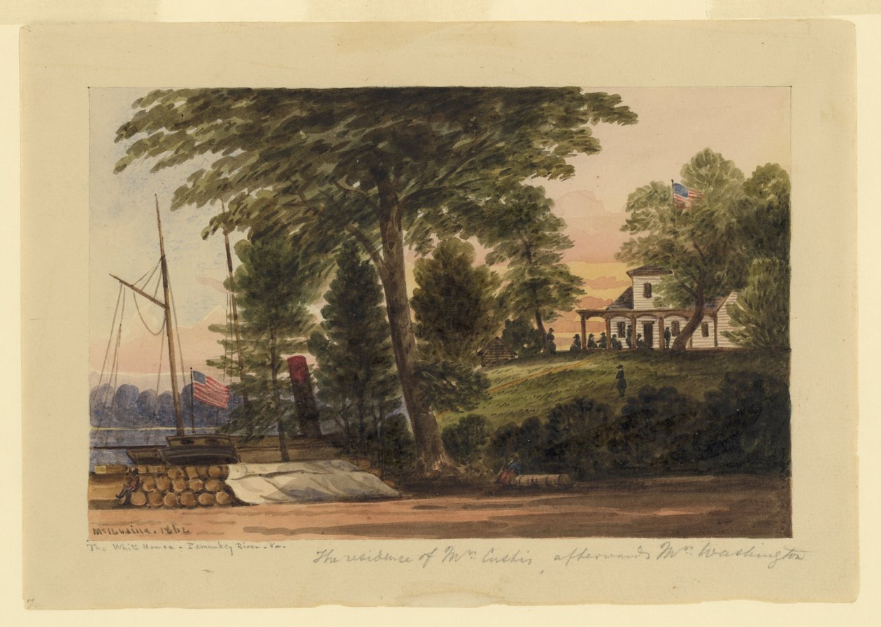 Det Hvide Hus - Pamunkey River af William McIlvaine