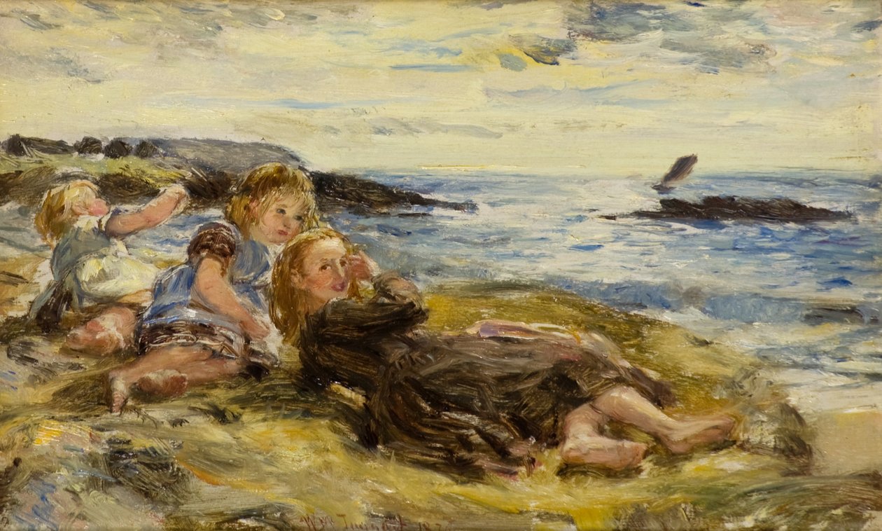 Børn ved kysten, Machrihanish af William McTaggart