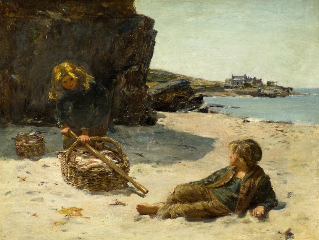 På det hvide sand af William McTaggart