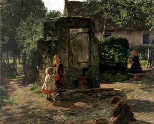 The Old Pump Well, ca. 1862-63 (olie på lærred) af William McTaggart