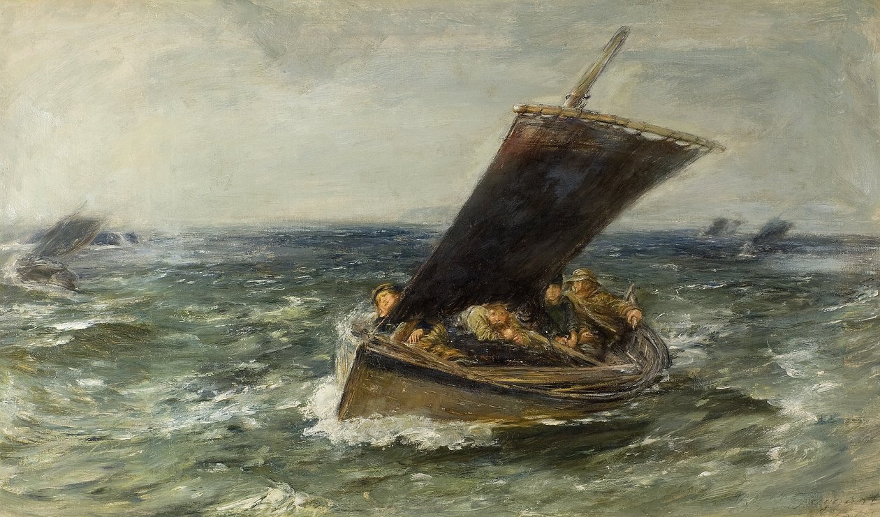Gennem vind og regn af William McTaggart
