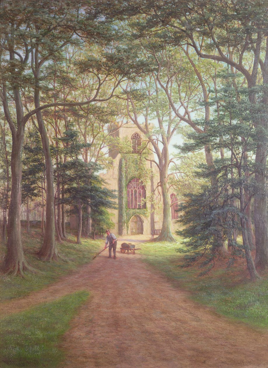Harewood Church, Yorkshire af William Mellor