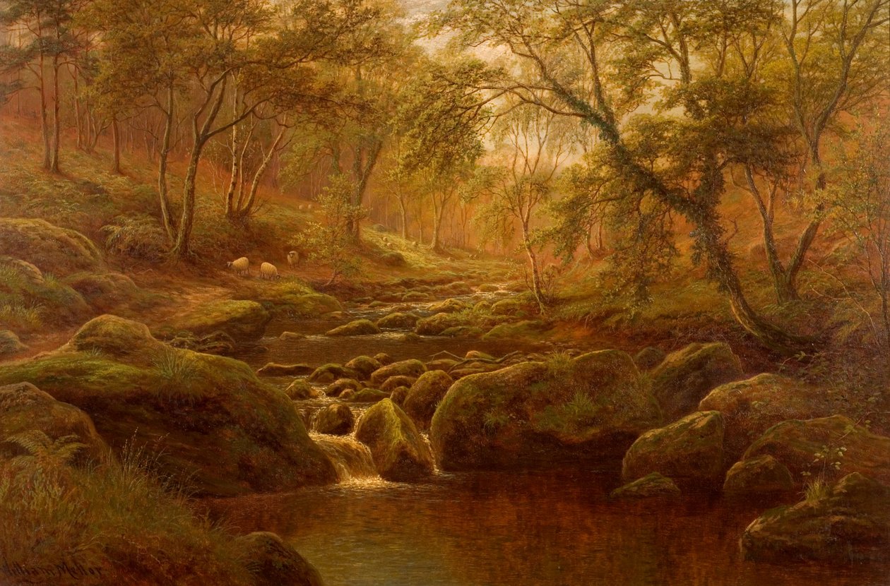 Oak Beck, Harrogate af William Mellor