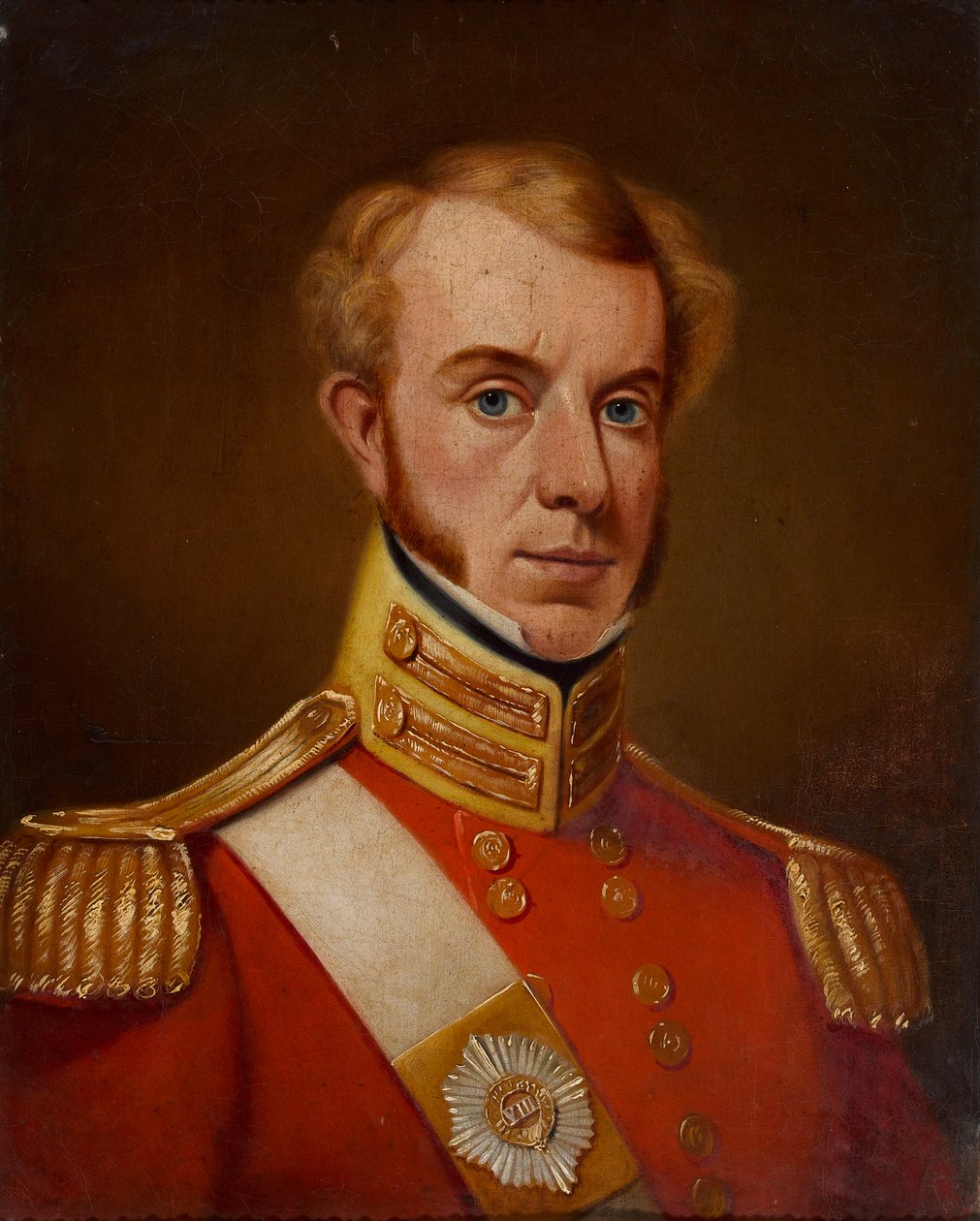 Løjtnant (senere oberstløjtnant) George Talbot, 8. bengalske indfødte infanteri af William Melville