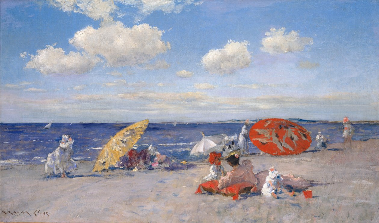 Ved havet, ca. 1892 (olie på lærred) af William Merritt Chase