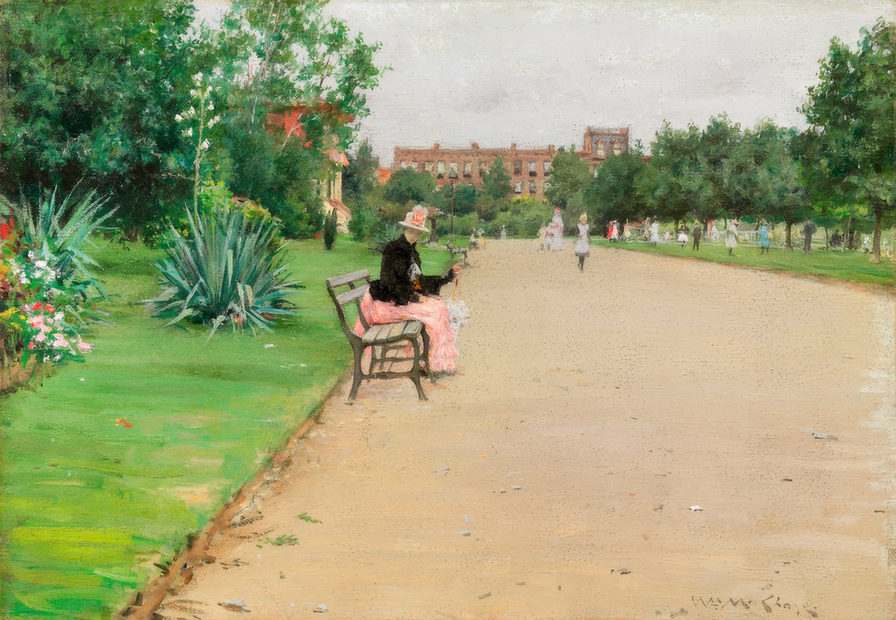 En bypark af William Merritt Chase