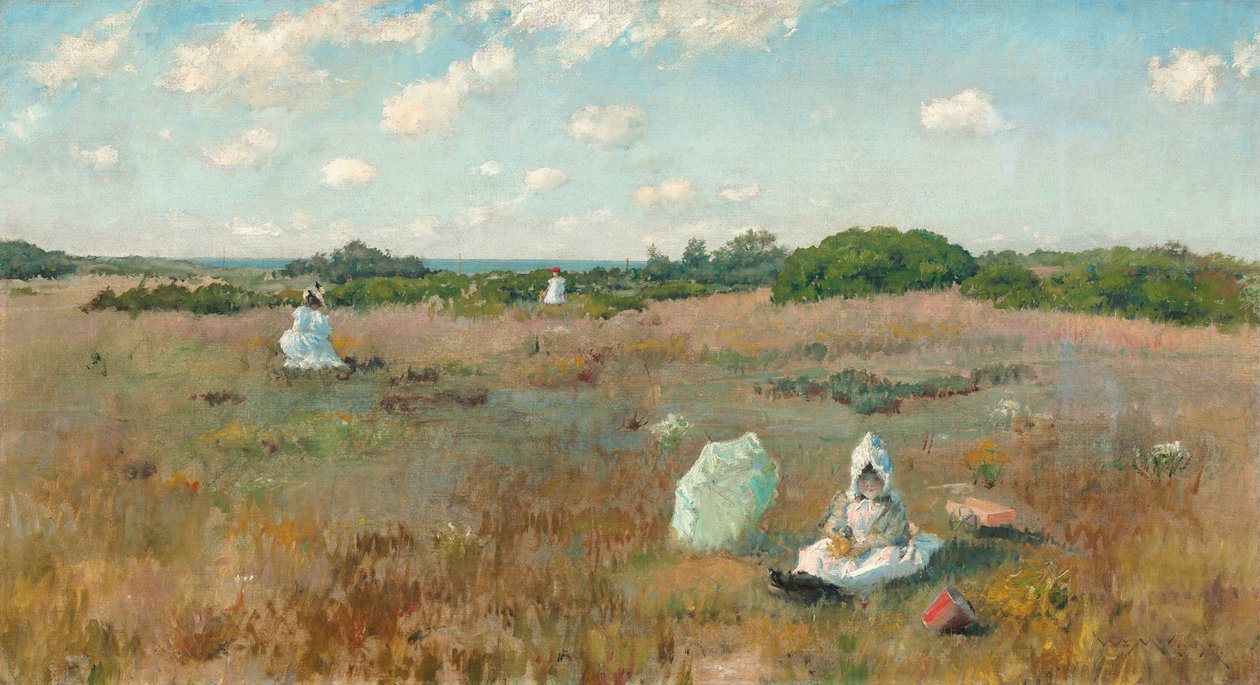 Indsamling af efterårsblomster af William Merritt Chase