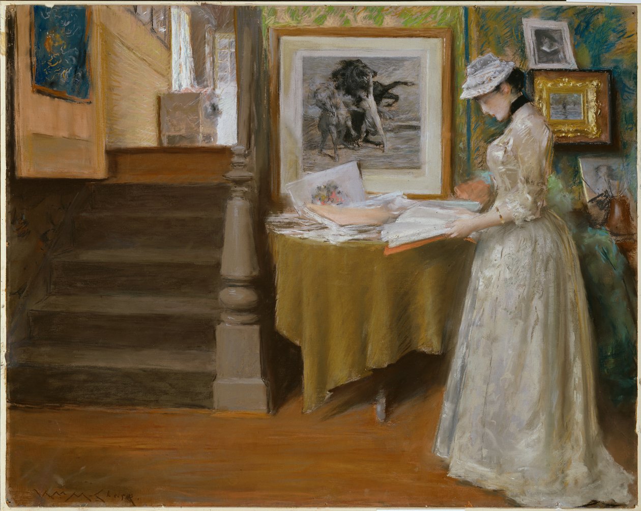 In the Studio, ca. 1892-93 (pastel på pap) af William Merritt Chase