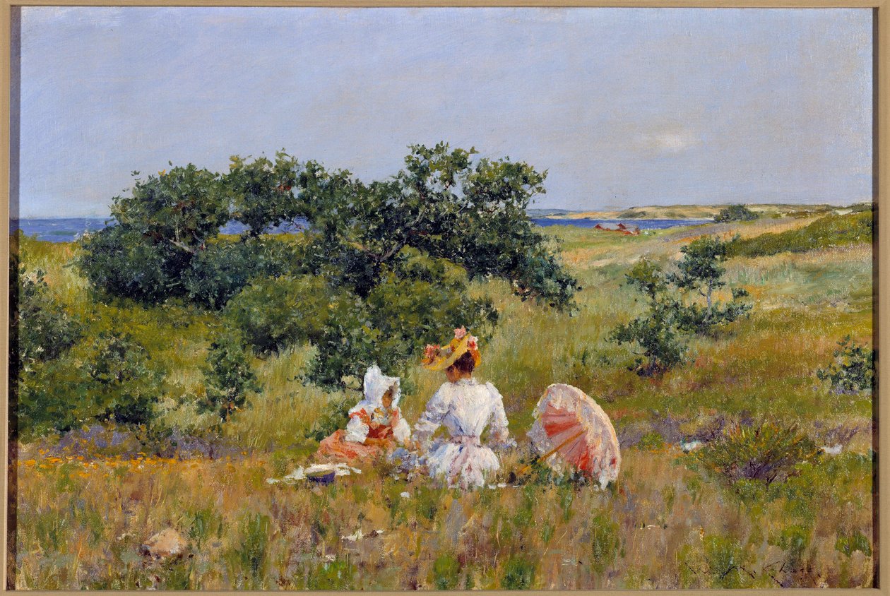 Le tale de fees Maleri af William Merritt Chase (1849-1916) (ec.amer.) 1892 Privat samling af William Merritt Chase