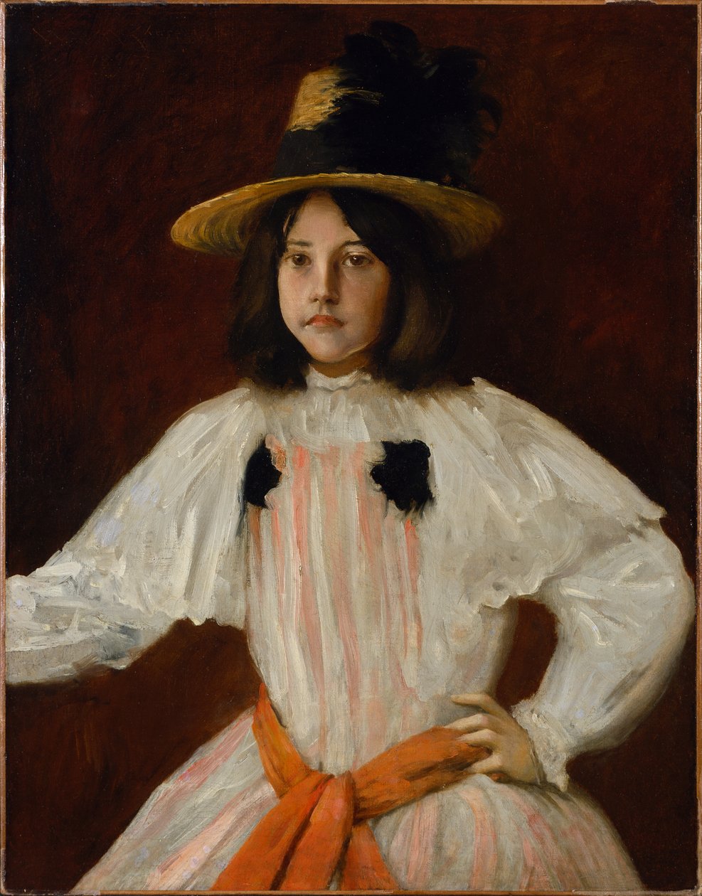 Portræt af kunstnerens datter af William Merritt Chase
