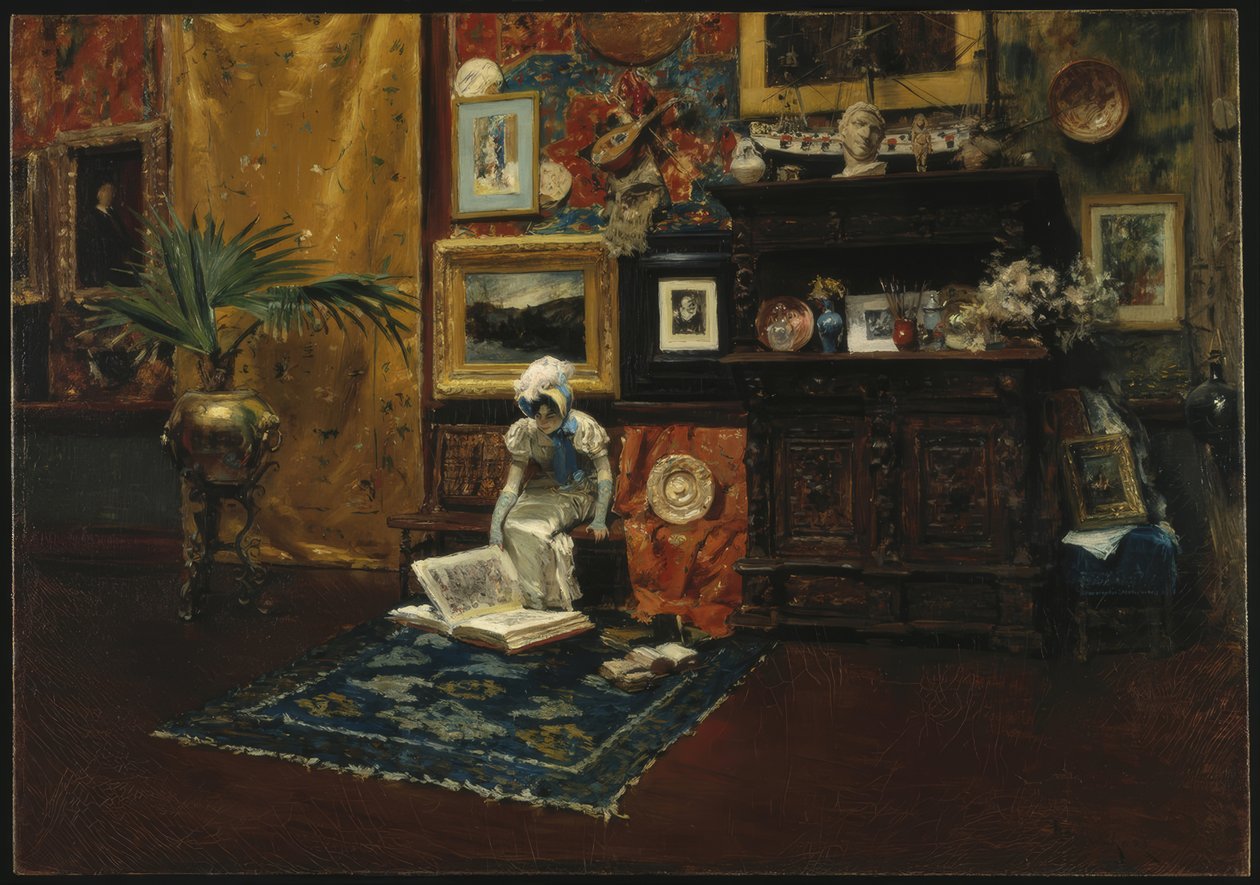 Studio interiør af William Merritt Chase