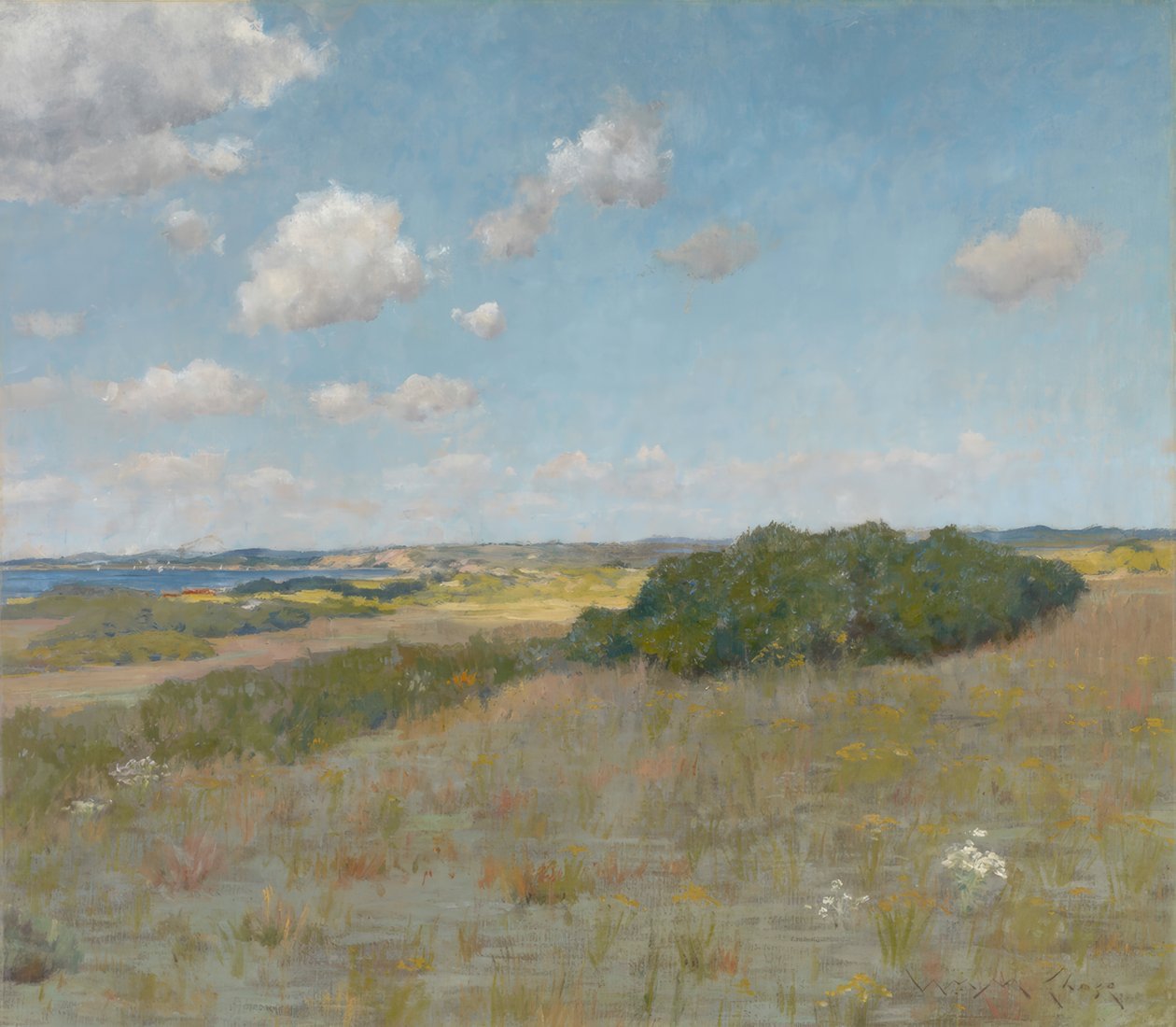 Sollys og skygge, Shinnecock Hills af William Merritt Chase