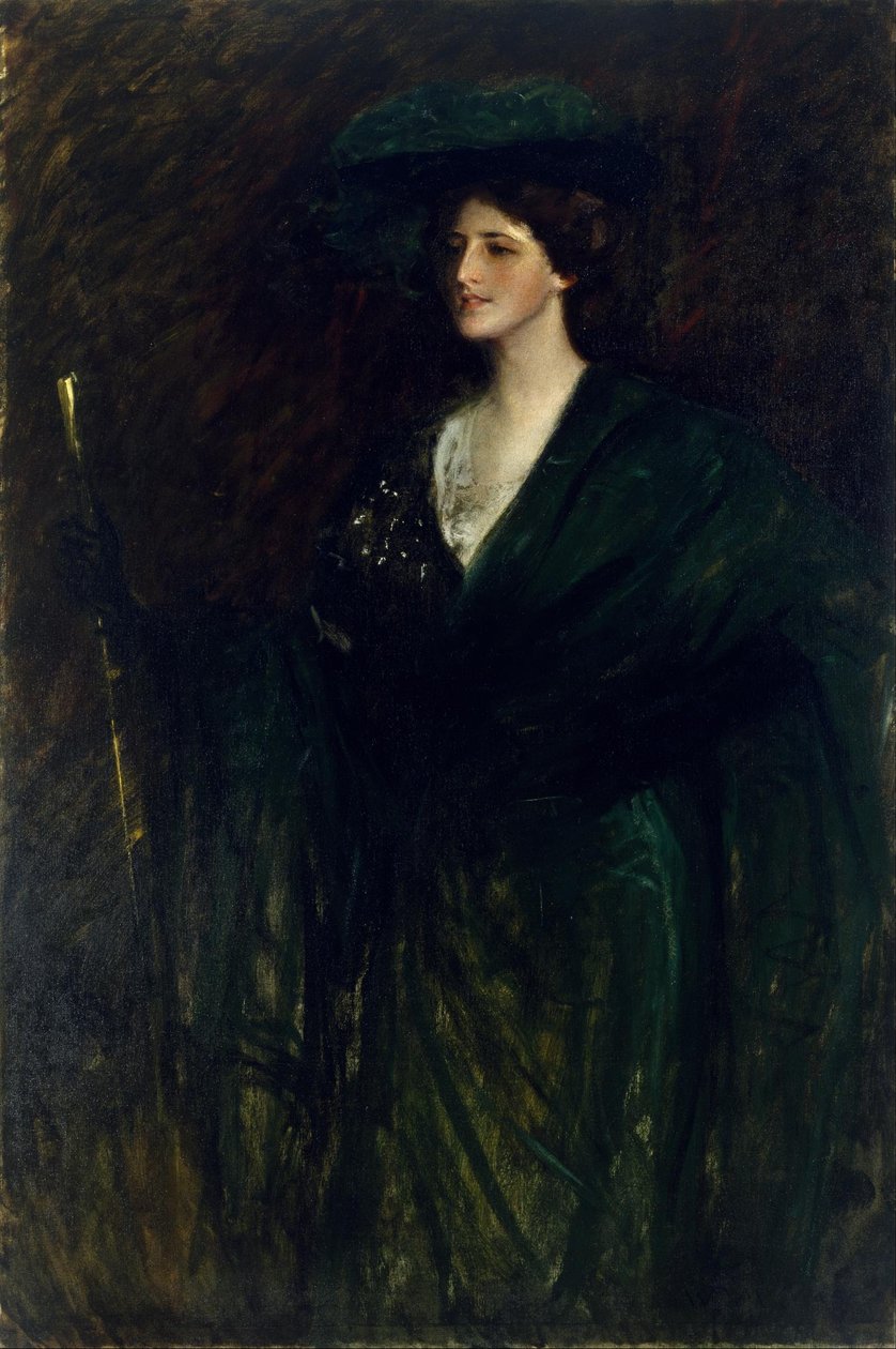 Smaragddamen af William Merritt Chase