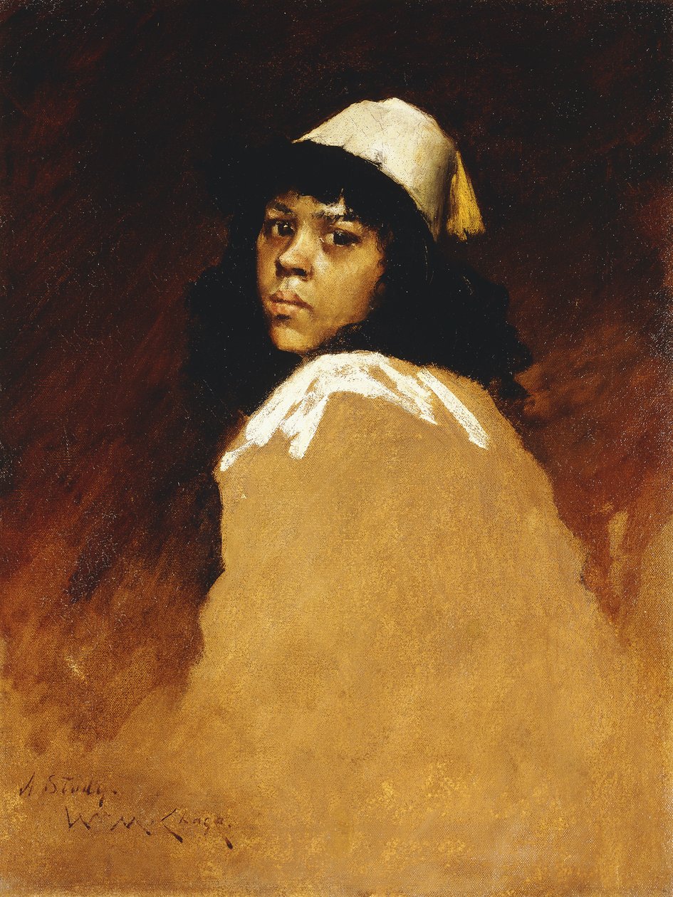 Den marokkanske pige, ca. 1886 af William Merritt Chase