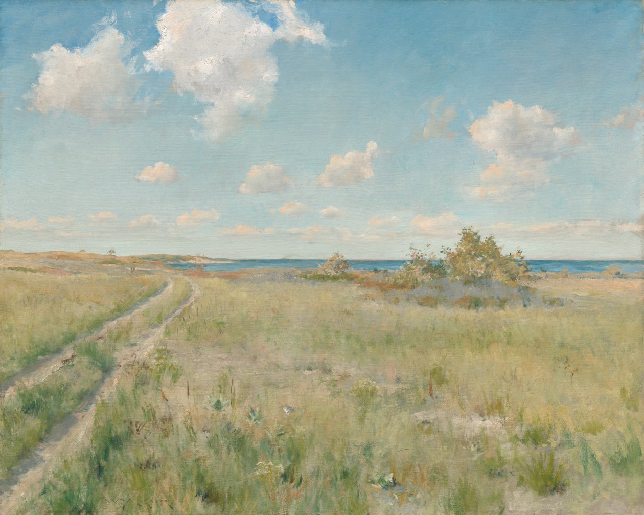 Den gamle vej til havet af William Merritt Chase