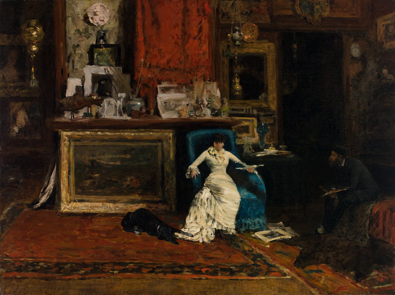 Léonard Renoir, kunstnerens far af William Merritt Chase