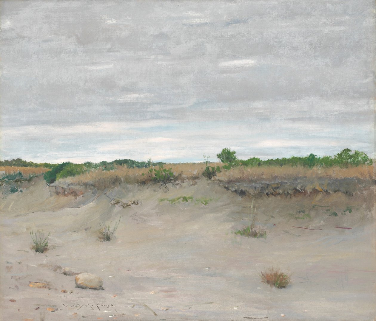 Vindblæst sand af William Merritt Chase