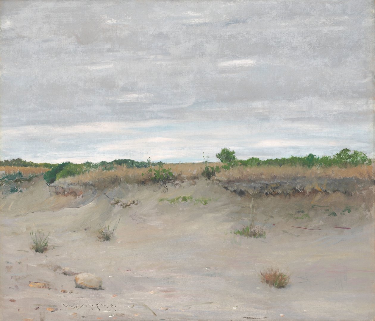 Vindblæst sand af William Merritt Chase