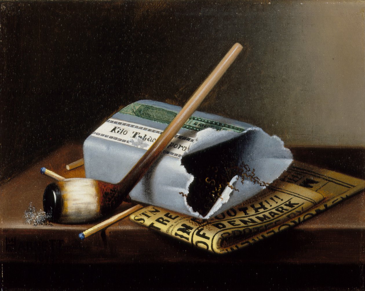 Ak, stakkels Yorick af William Michael Harnett