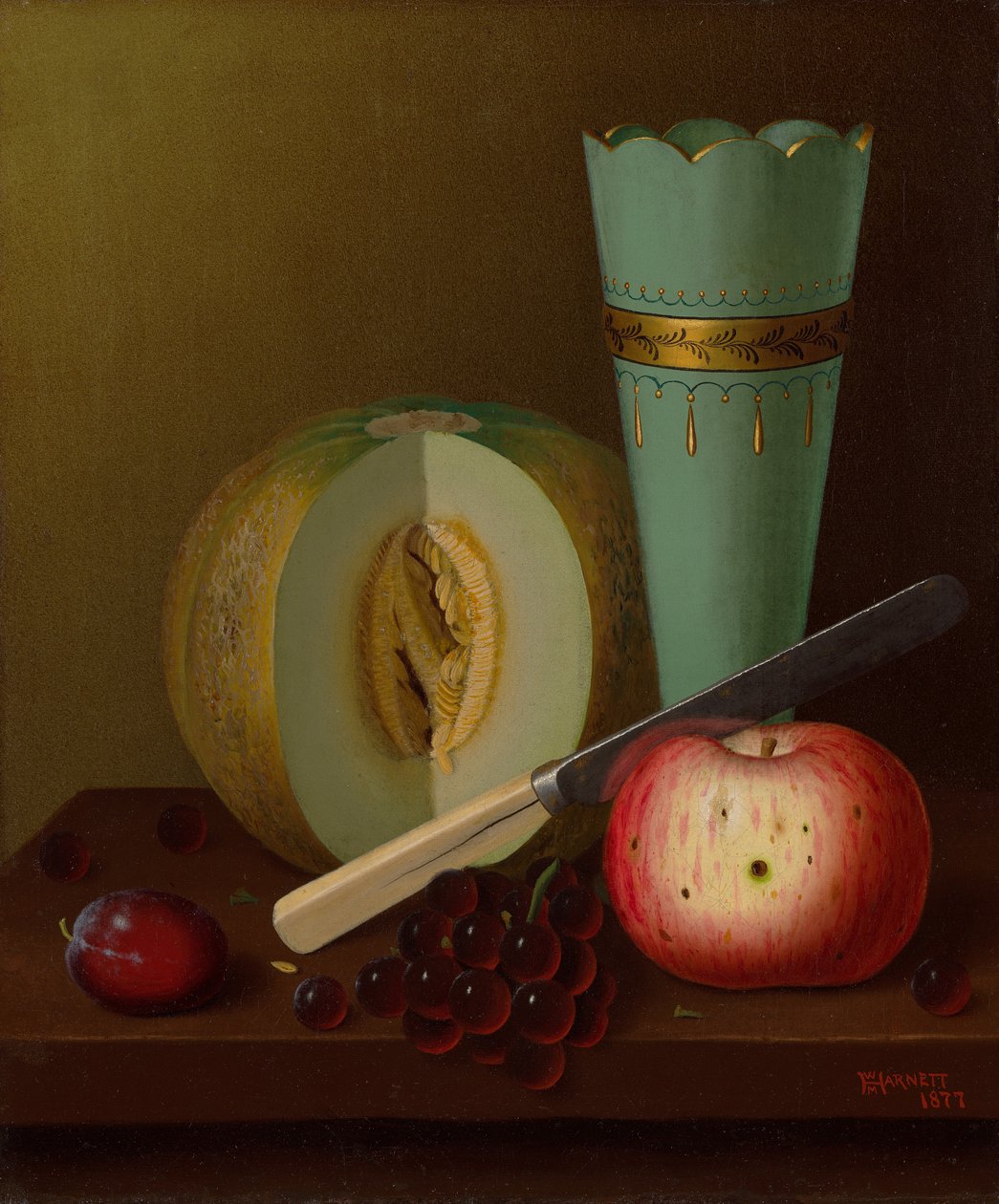 Frugtstykker af William Michael Harnett