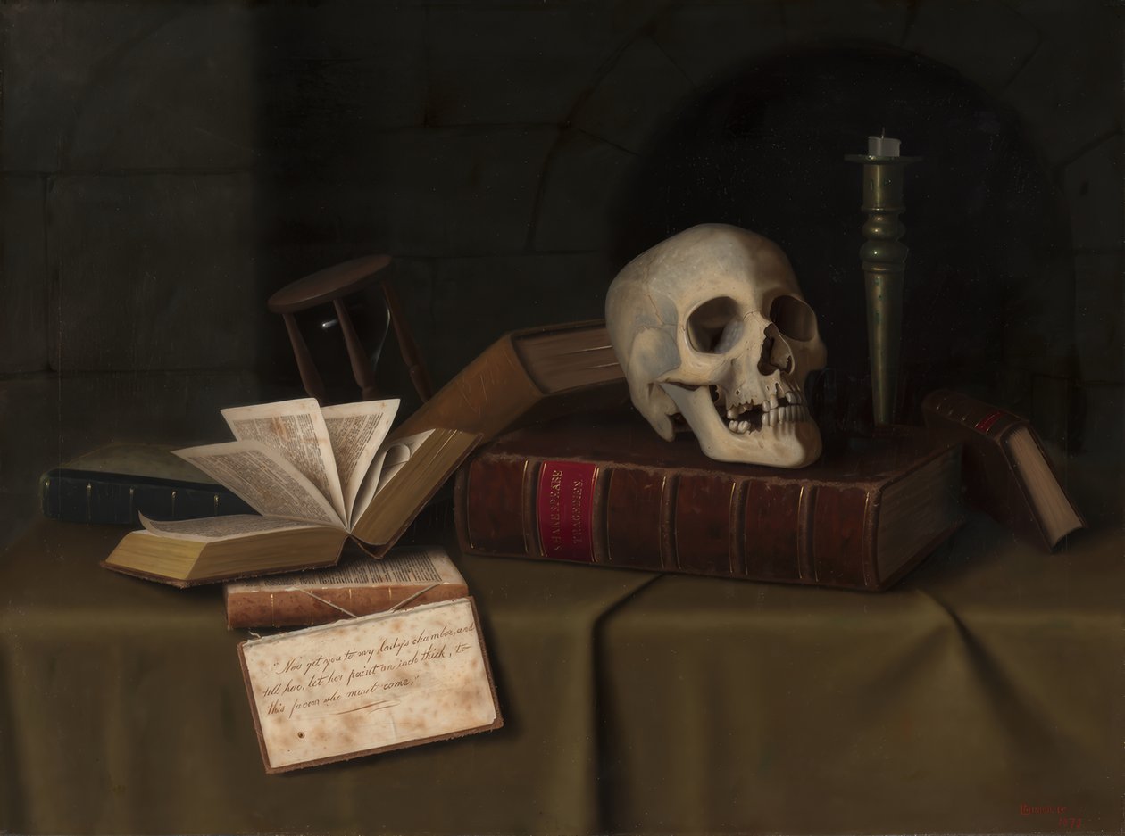 Memento Mori, "Til denne fordel" af William Michael Harnett