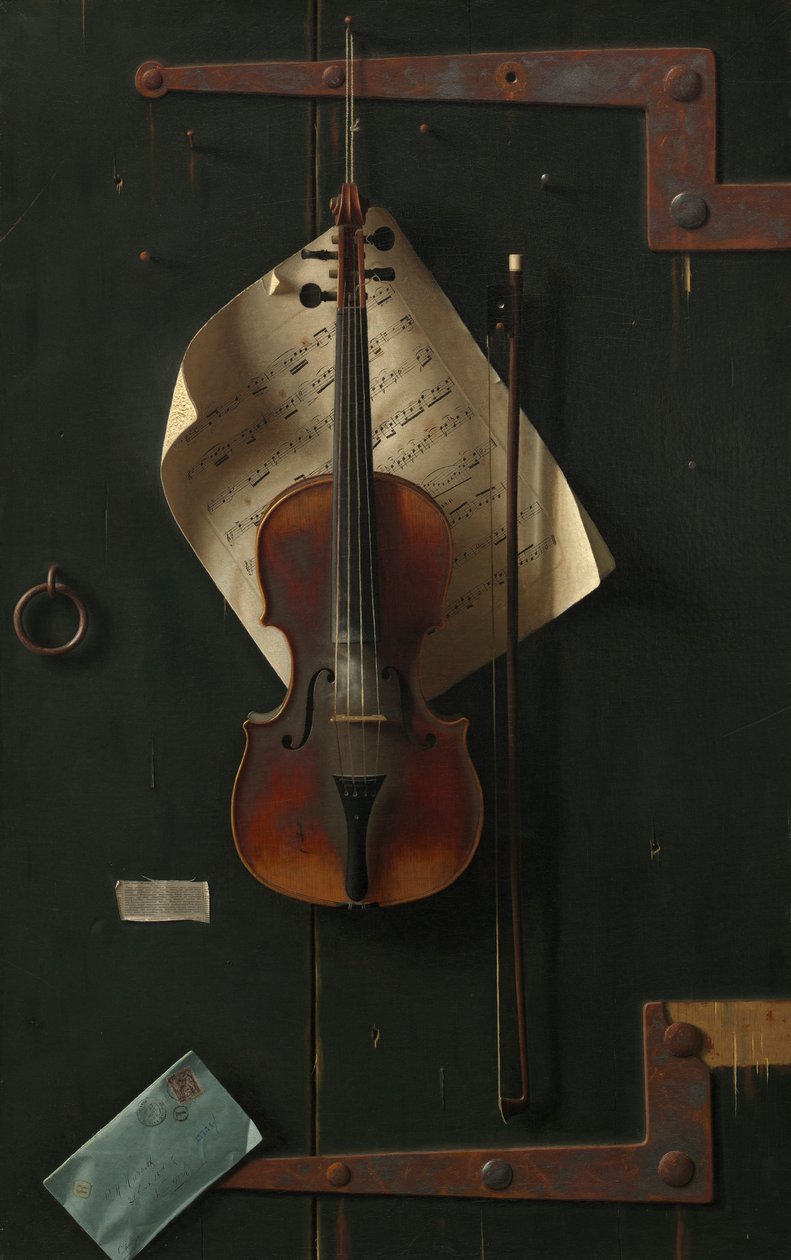 Den gamle violin, 1886 af William Michael Harnett