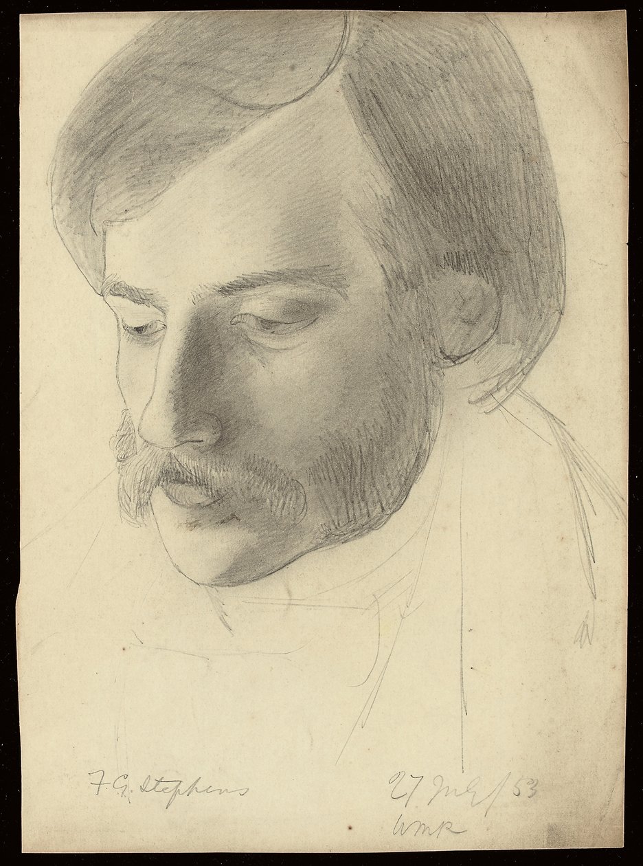 Portræt af Frederick George Stephens, 1853 af William Michael Rossetti
