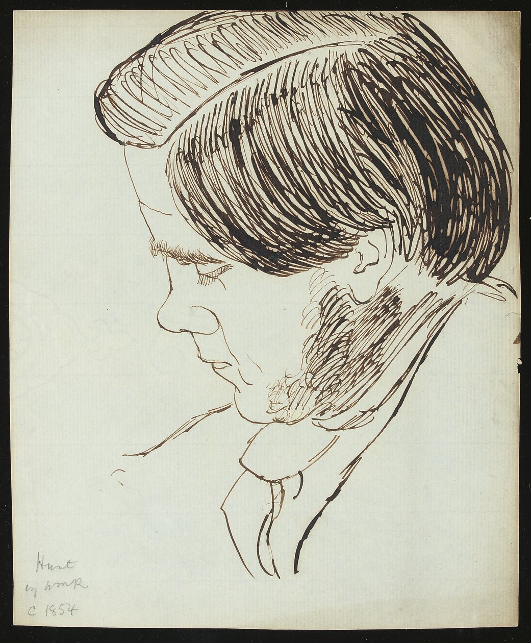 Portræt af William Holman Hunt, 1854 af William Michael Rossetti