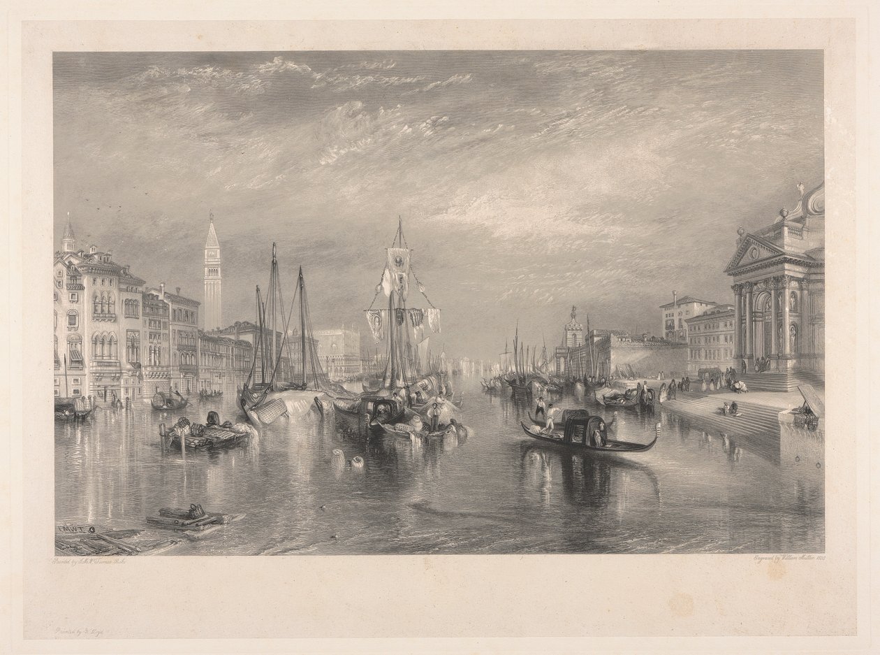 Canal Grande, Venedig af William Miller