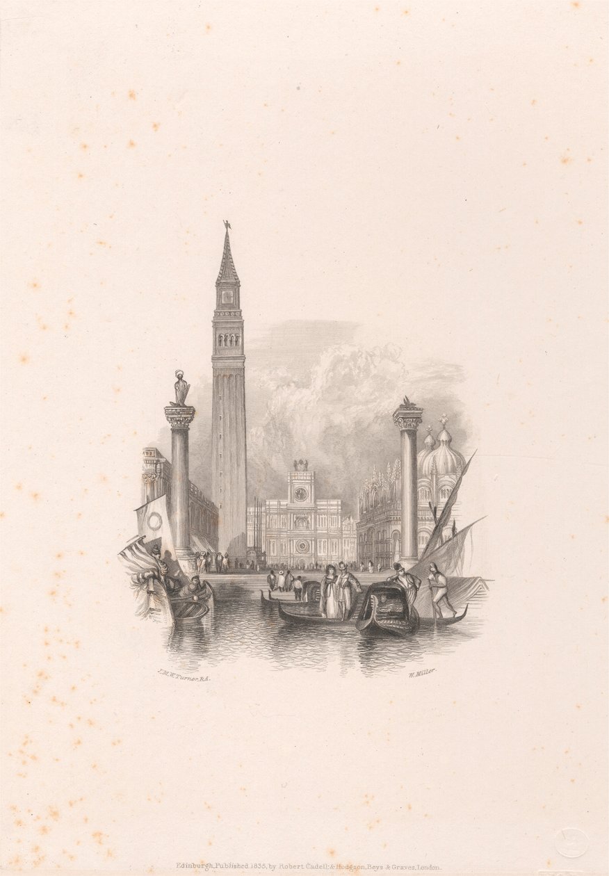 Venedig - The Campanile af William Miller