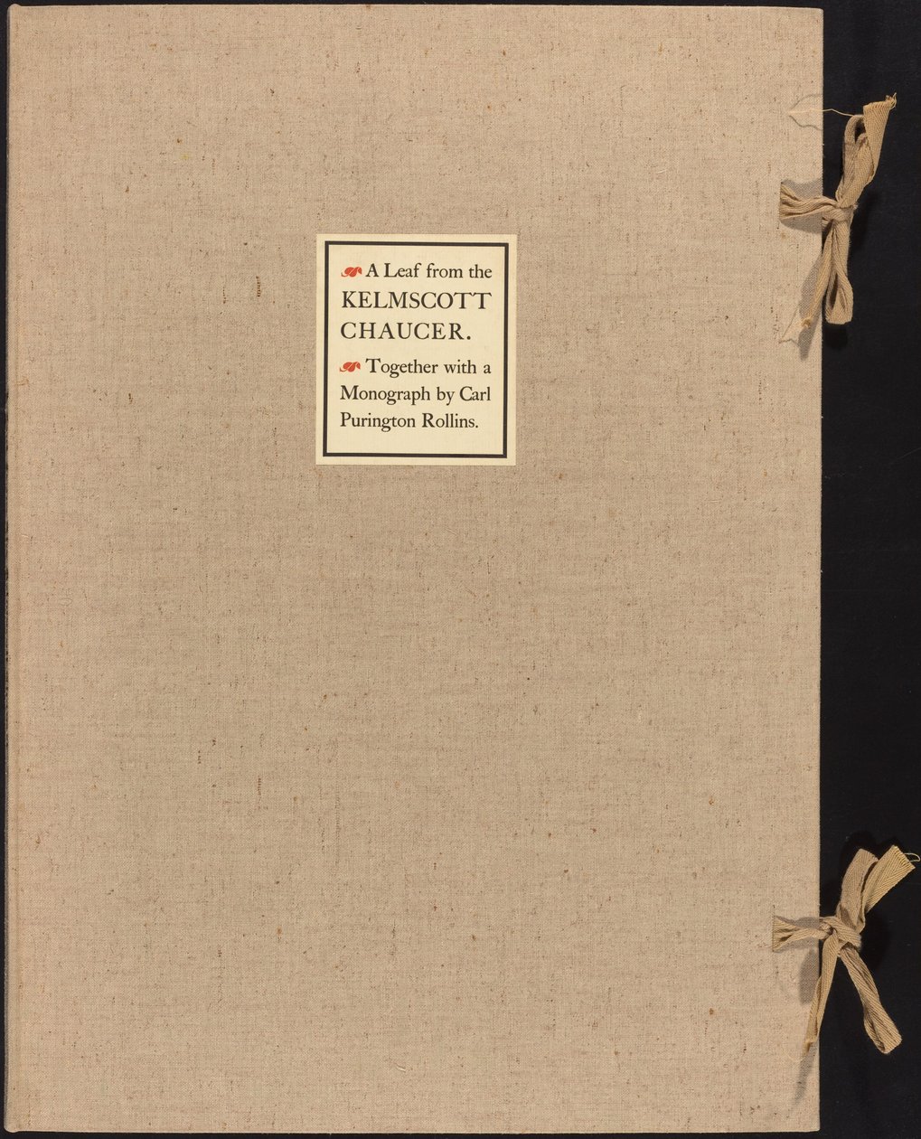 Et blad fra Kelmscott Chaucer af William Morris