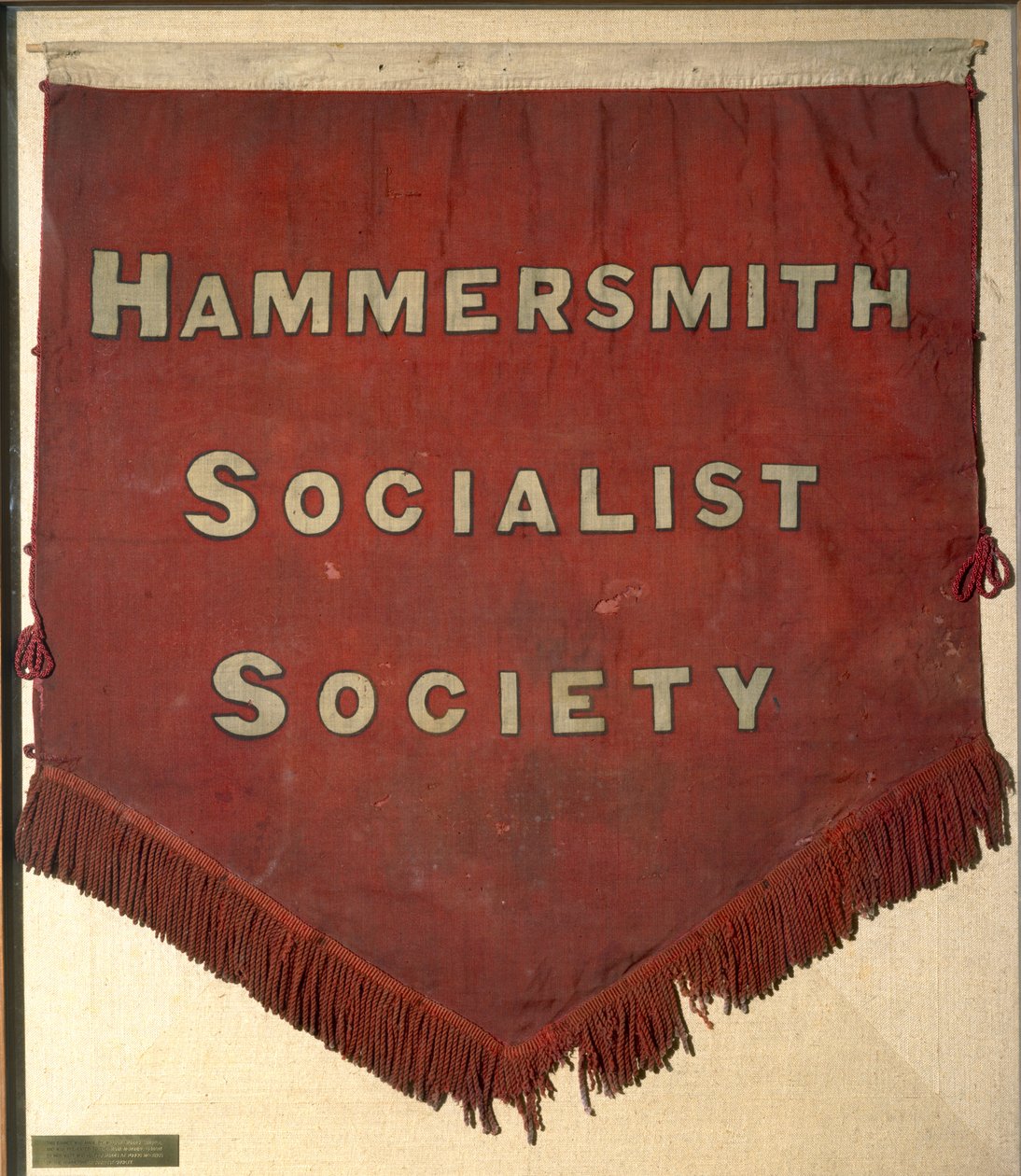 Banner fra Hammersmith Socialist Society (tekstil) af William Morris
