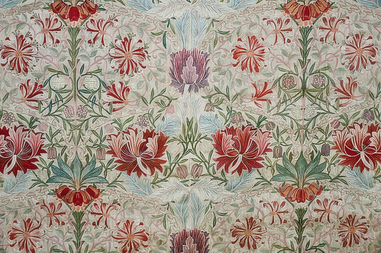 Dekorationsstof. 1880 af William Morris