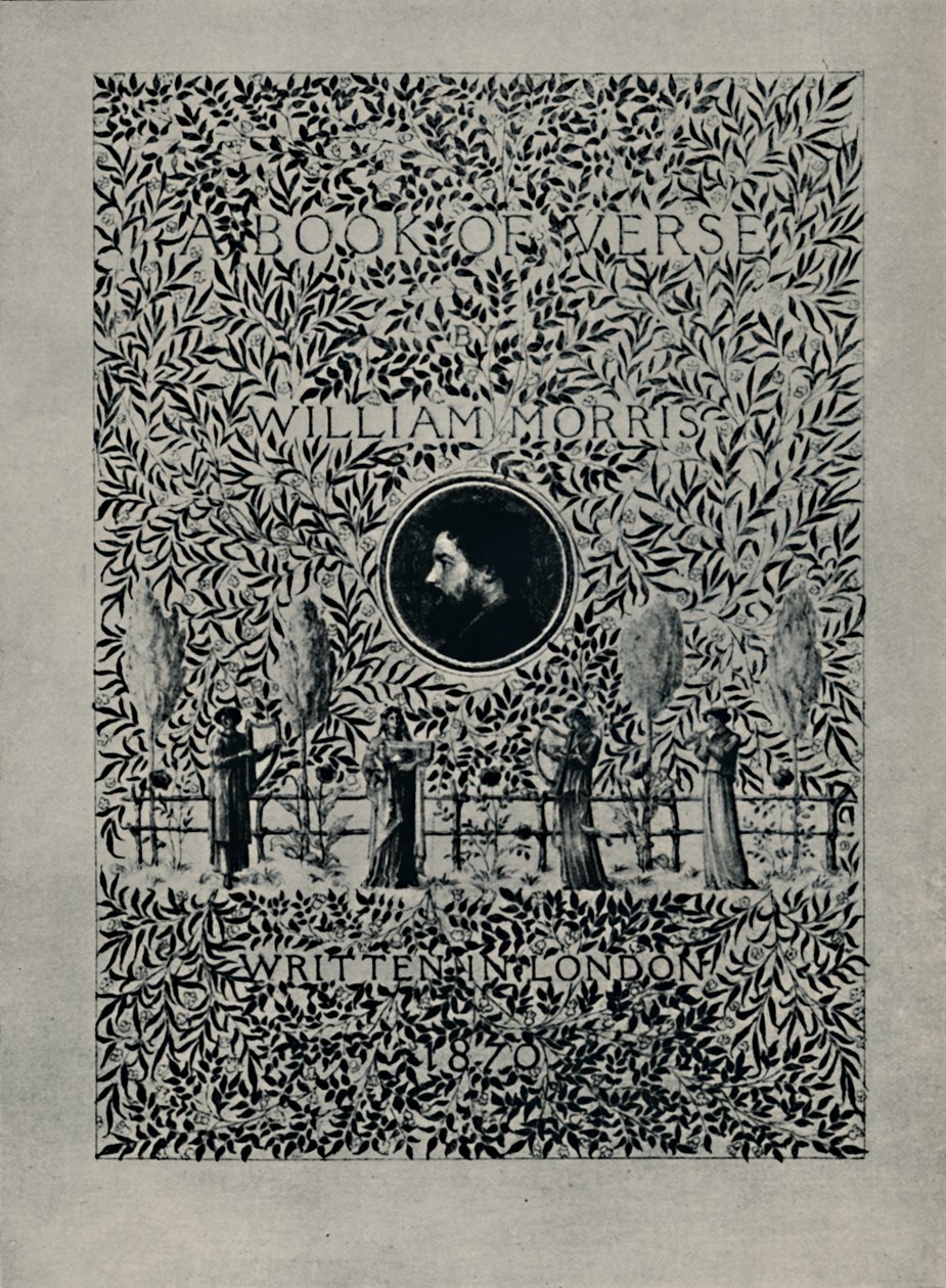 Titelside til A Book of Verse, af William Morris, 1870. af William Morris
