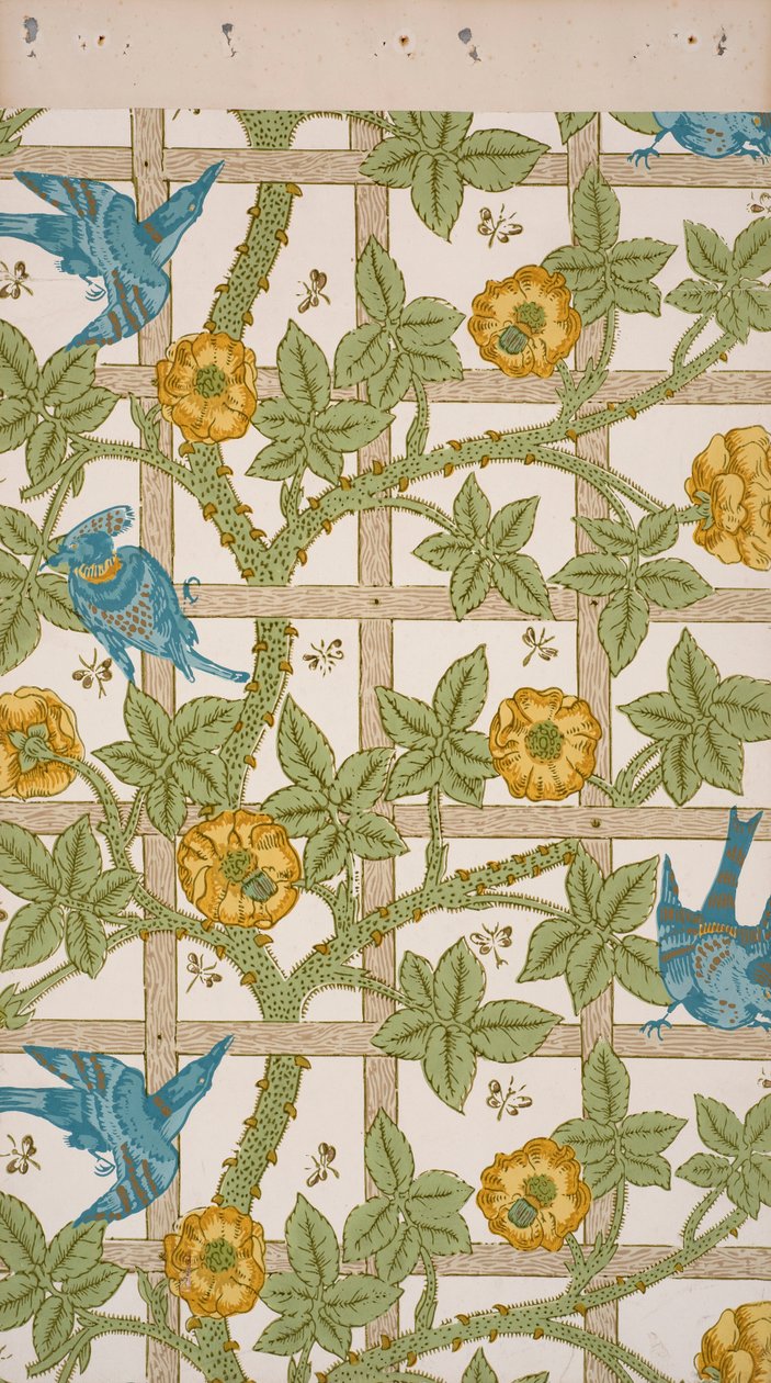 Trellis. Tapet, 1862. af William Morris