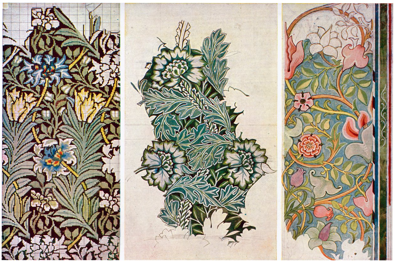 Arbejdstegninger af William Morris 1834-1896, 1934. af William Morris