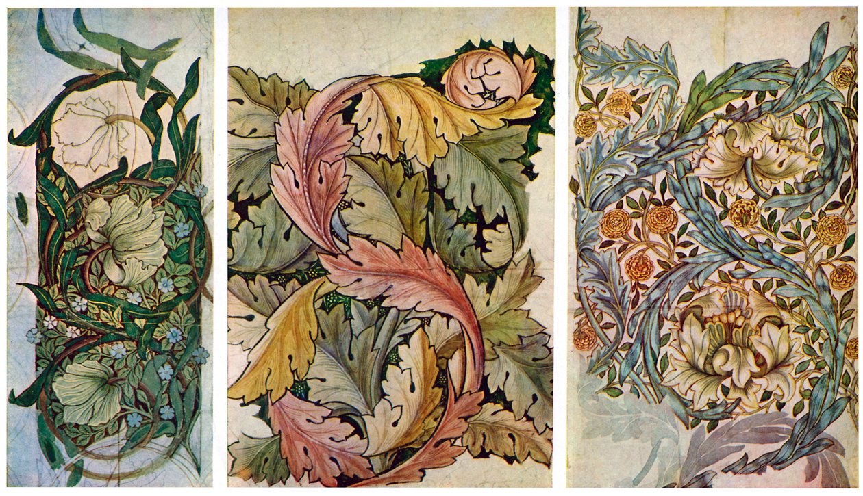 Arbejdstegninger af William Morris 1834-1896, 1934. af William Morris