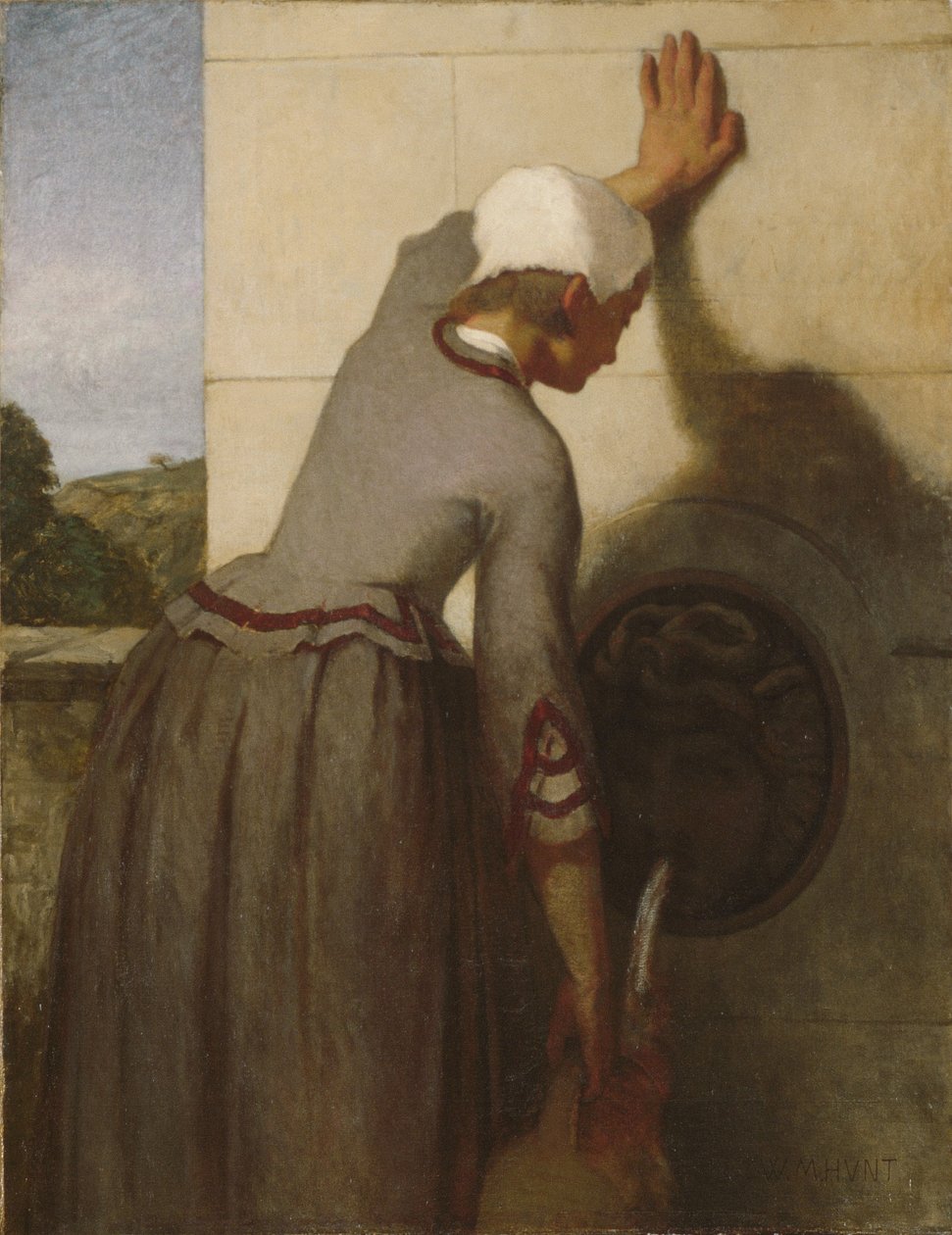 Pigen ved springvandet af William Morris Hunt
