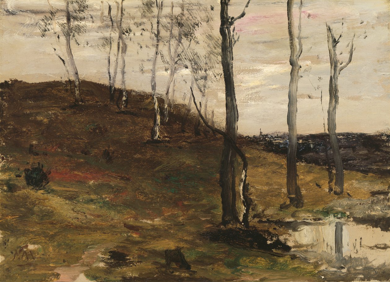Skråning med træer af William Morris Hunt