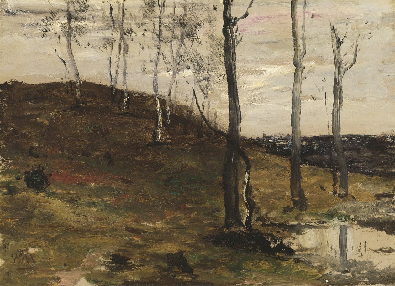 Skråning med træer af William Morris Hunt