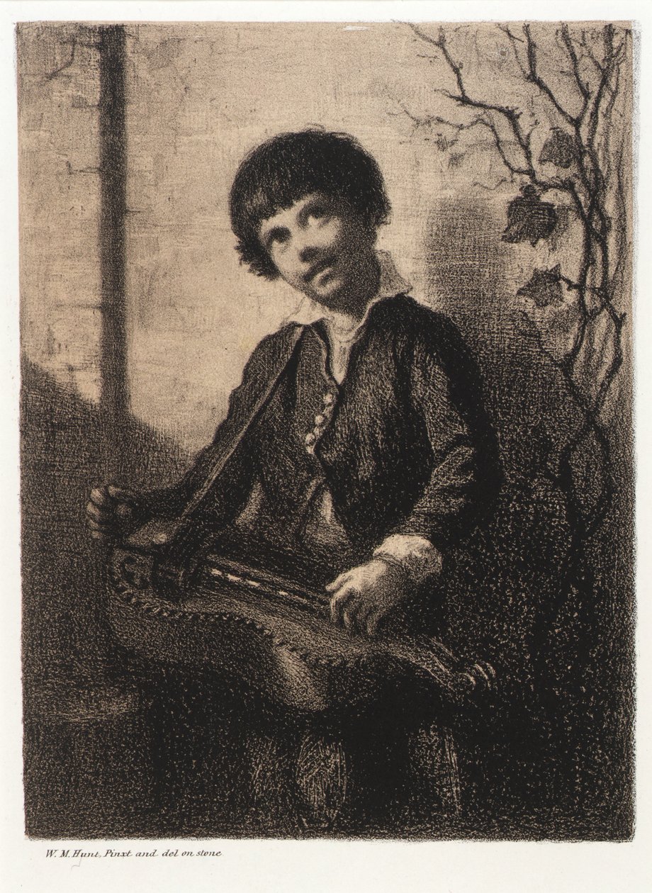 Hurdy-Gurdy Boy af William Morris Hunt