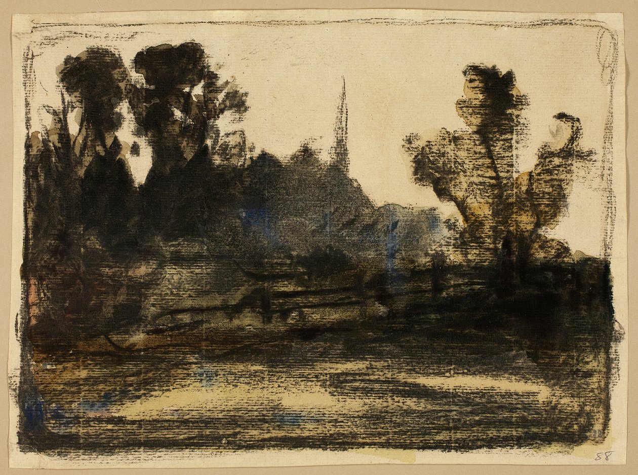Landskab af William Morris Hunt