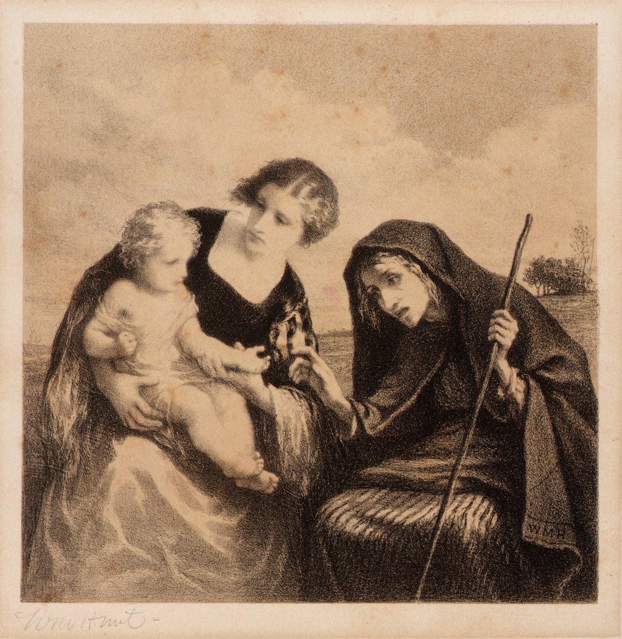 Spåkonen af William Morris Hunt