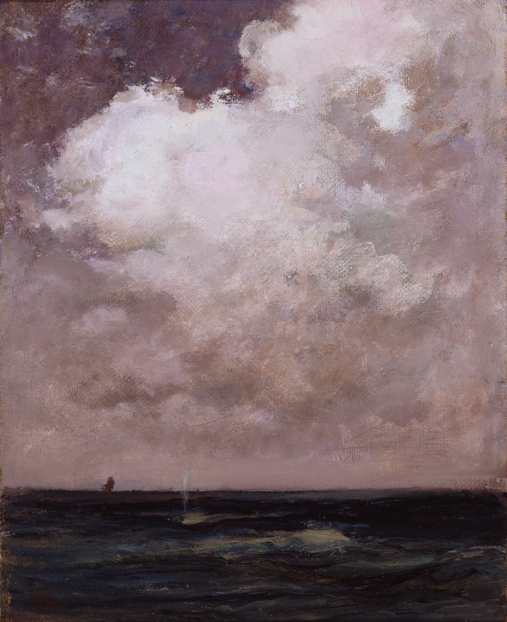 Den sprudlende hval, ca. 1870. af William Morris Hunt