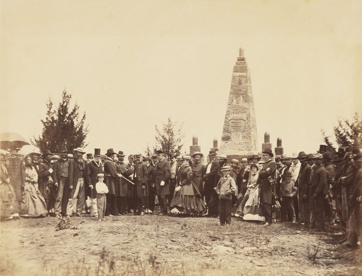 Indvielse af monument, på Bull Run Battle-field, juni af William Morris Smith