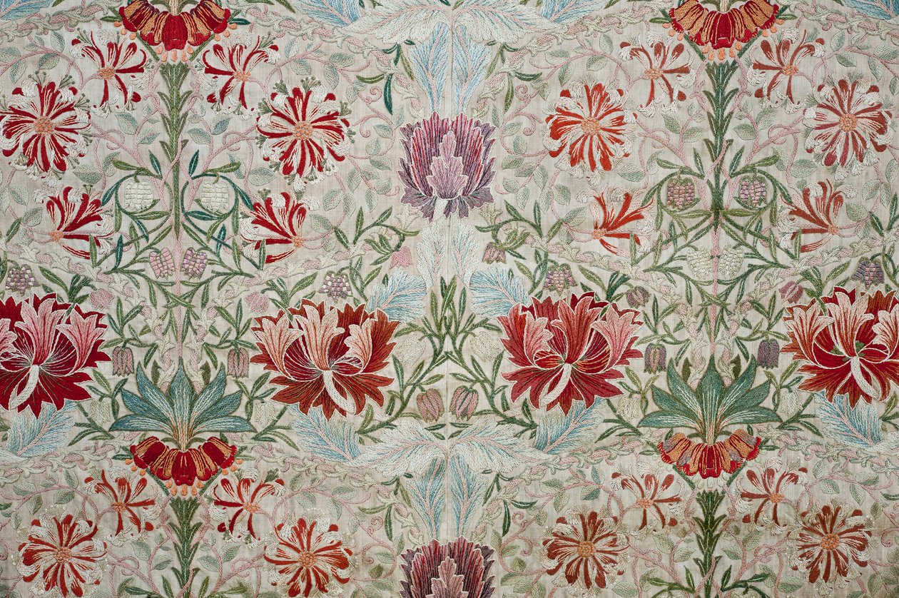 Dekorativt stof, 1880. af William Morris Tapestry Works