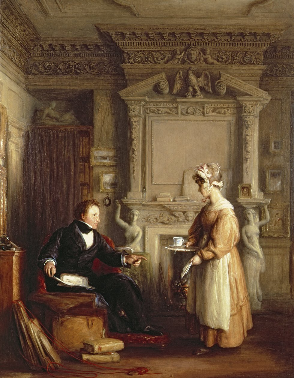 Kunstsamler John Sheepschanks og en hushjælp af William Mulready