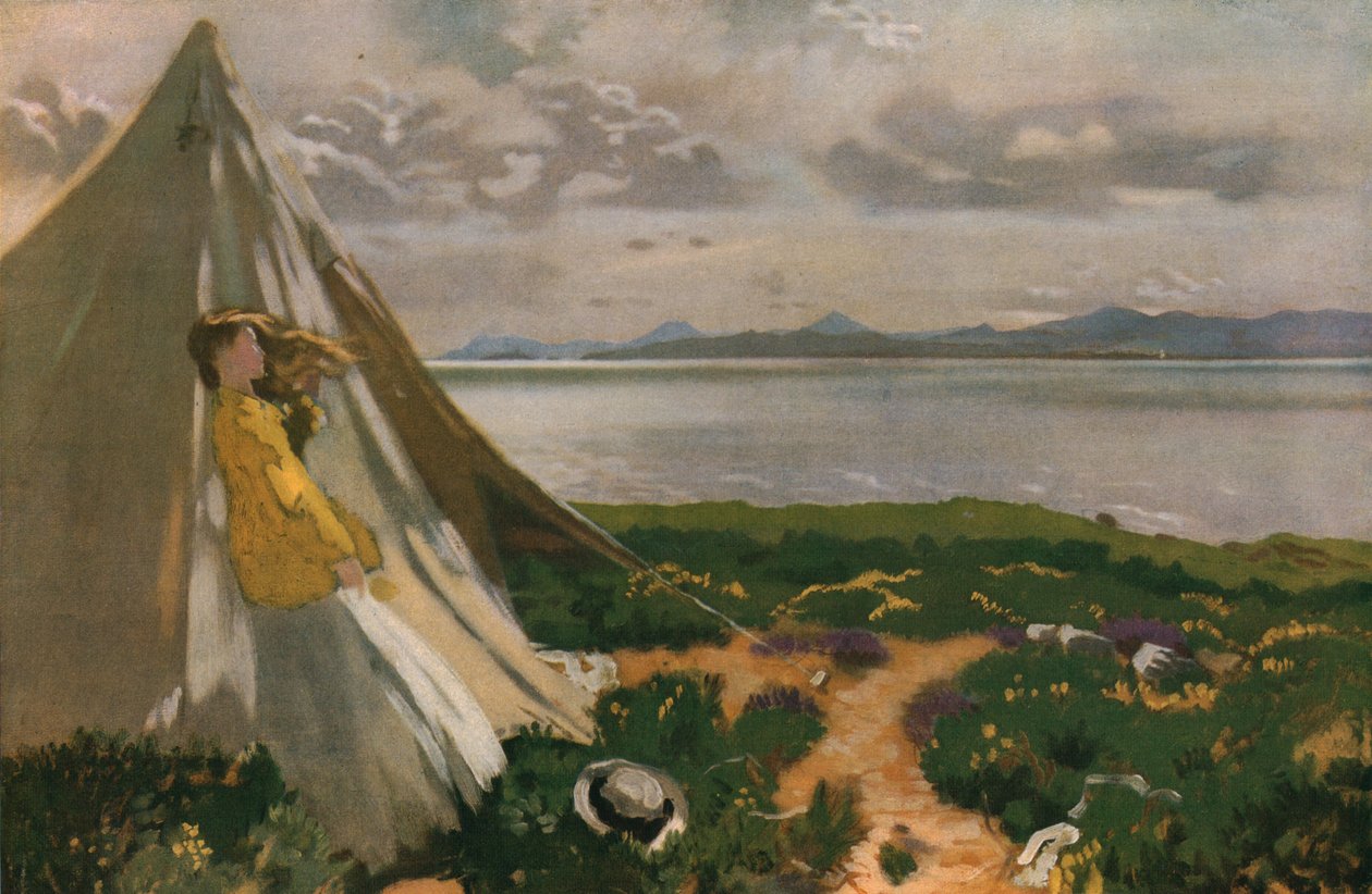 A Breezy Day: Howth Head, begyndelsen af det 20. århundrede, c1930. af William Newenham Montague Orpen